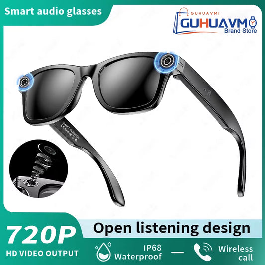 Intelligent AI Glasses 800W Pixel Camera HD 6K Video Recording AI Translation Music Control Intelligent Wearable Device